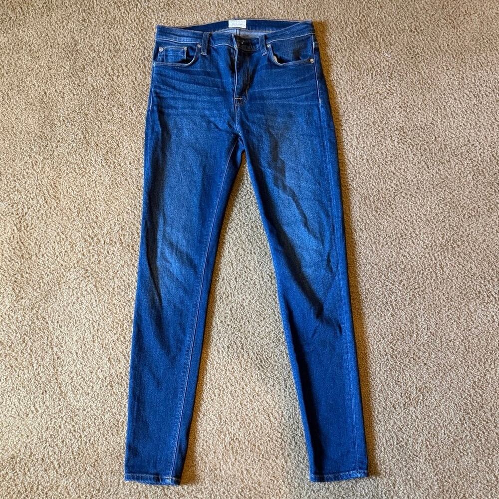 Hudson Jeans Natalie Mid-Rise Skinny Blue Jeans Size 28
